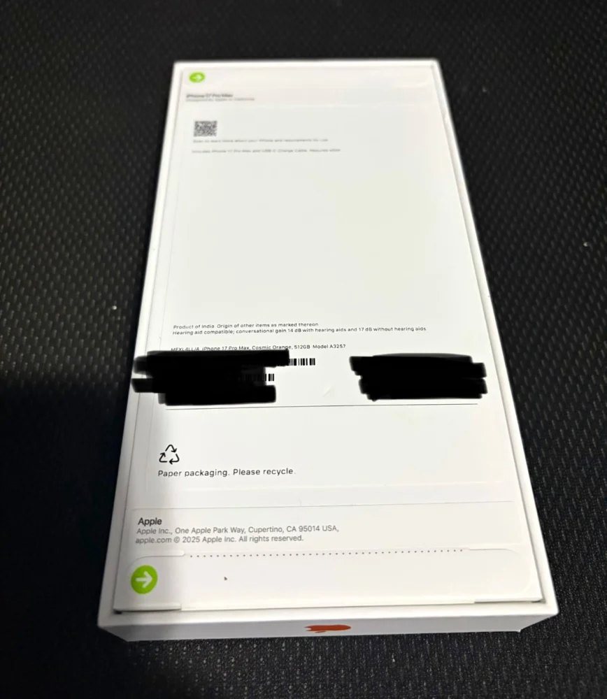 Apple iPhone 17 Pro Max 512GB Orange Unlocked A3257 48MP 6.9″ Dual SIM