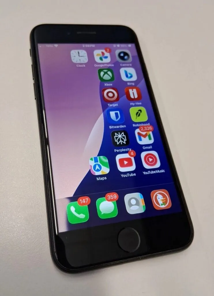 Apple iPhone SE 256GB Unlocked Dual SIM Black Great Shape Tested