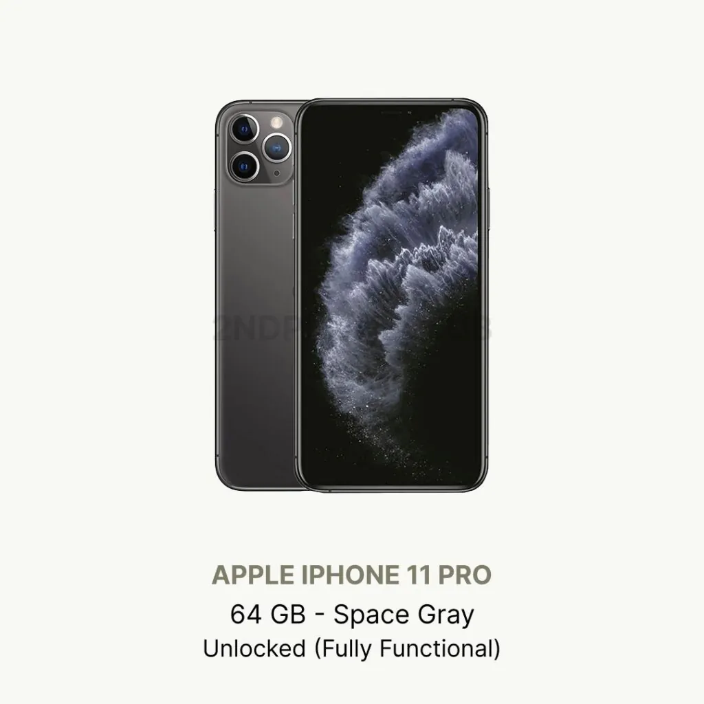 iphone 11 Pro – 64 GB – Unlocked – Good Condition – No Face ID (eSIM only)