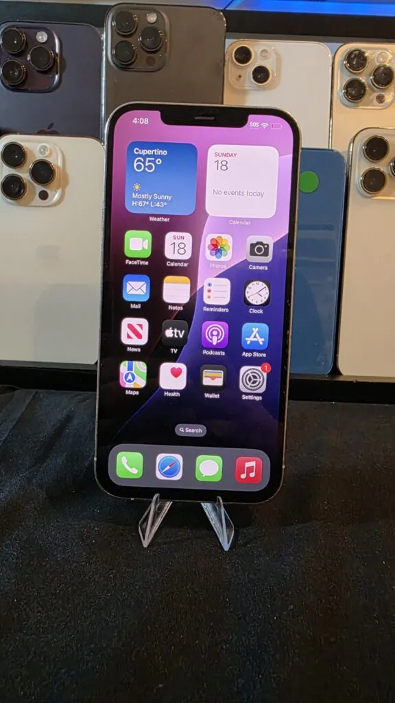 Apple iPhone 12 Pro Max – 256 GB – Silver (Unlocked) – Works – Read Description