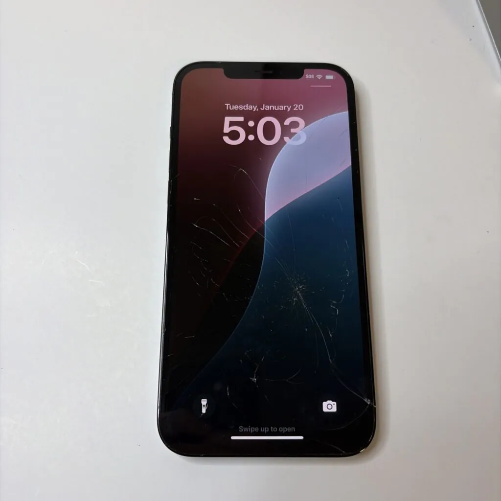 Apple iPhone 12 Pro Max 512GB Graphite (Unlocked) – Cracked Front/Back – Working