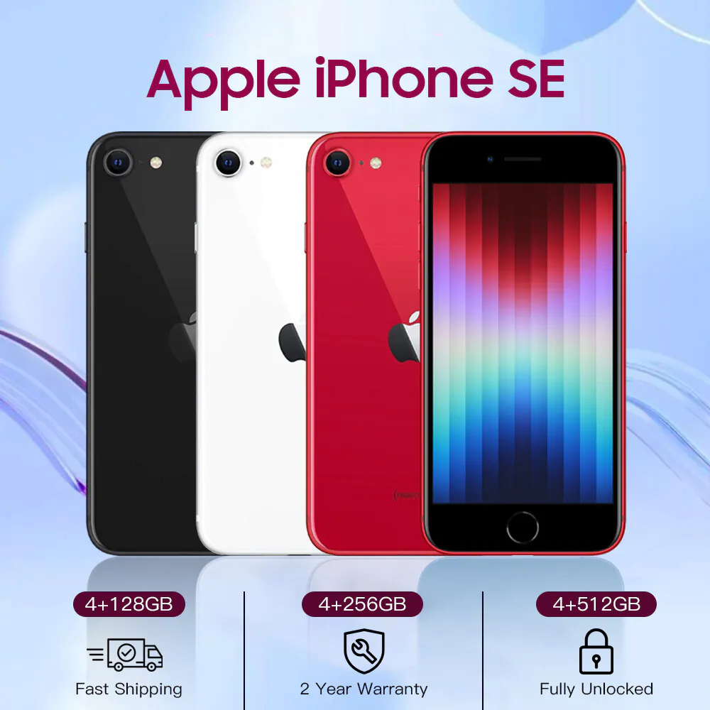 New Sealed Apple iPhone SE 3rd 5G 2022 64/128/256GB Factory UNLOCKED US SHIPPING