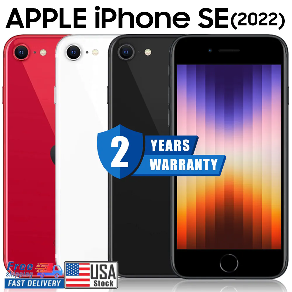 FACTORY New Sealed Apple iPhone SE 3rd Gen 256G-64GB Fully Unlocked CDMA& GSM
