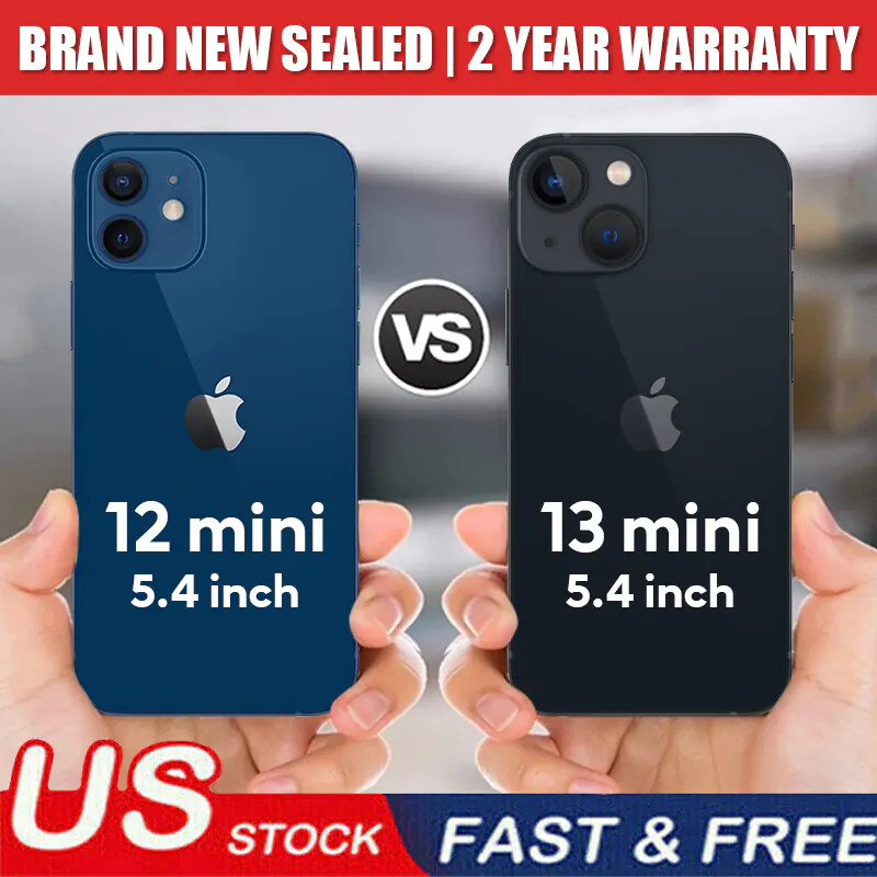 New Sealed Apple iPhone 12 Mini13 Mini iPhone 13 Unlocked GSM+CDMA ALL Carri