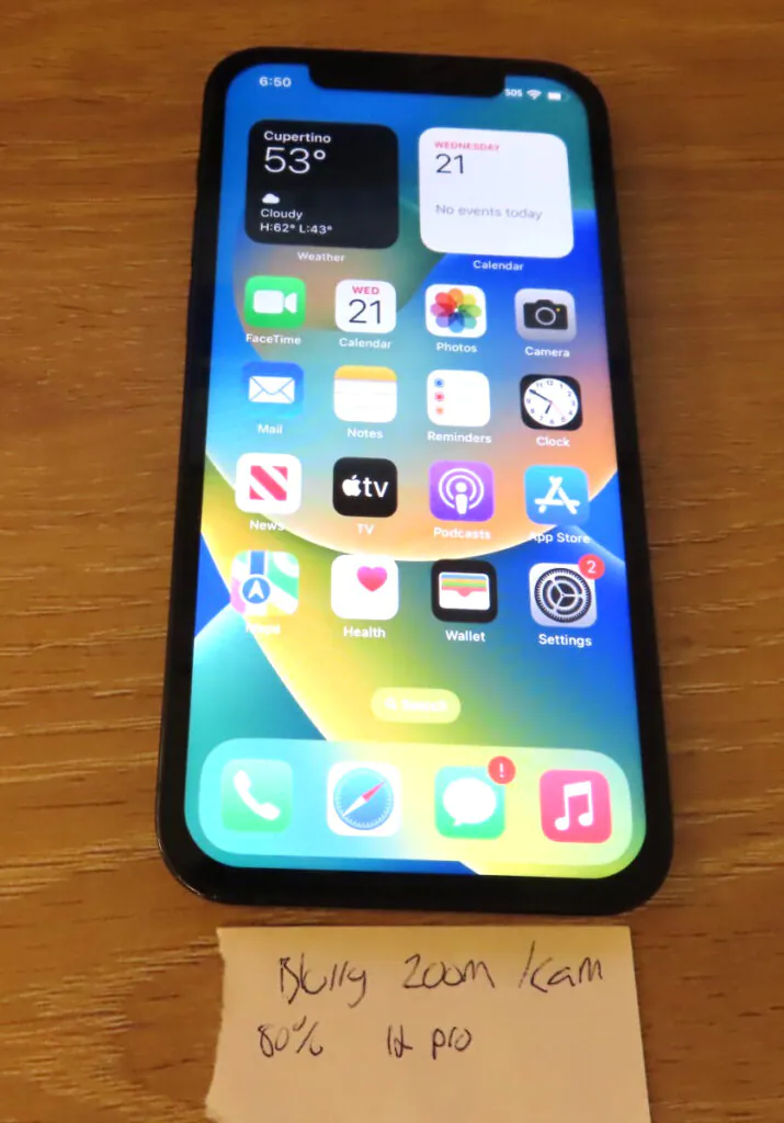 Apple Iphone 12 Pro 128GB (Unlocked) REPLACED LCD – BLURRY cam* 80% BH good used