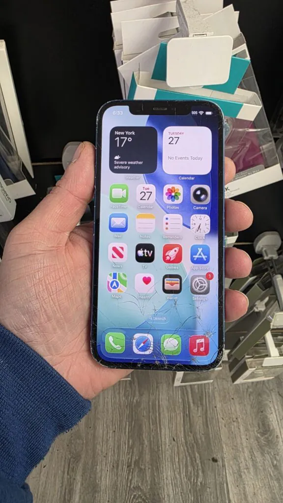 Apple iPhone 12 – 128 GB – Blue (Unlocked) – Works – Read Description First