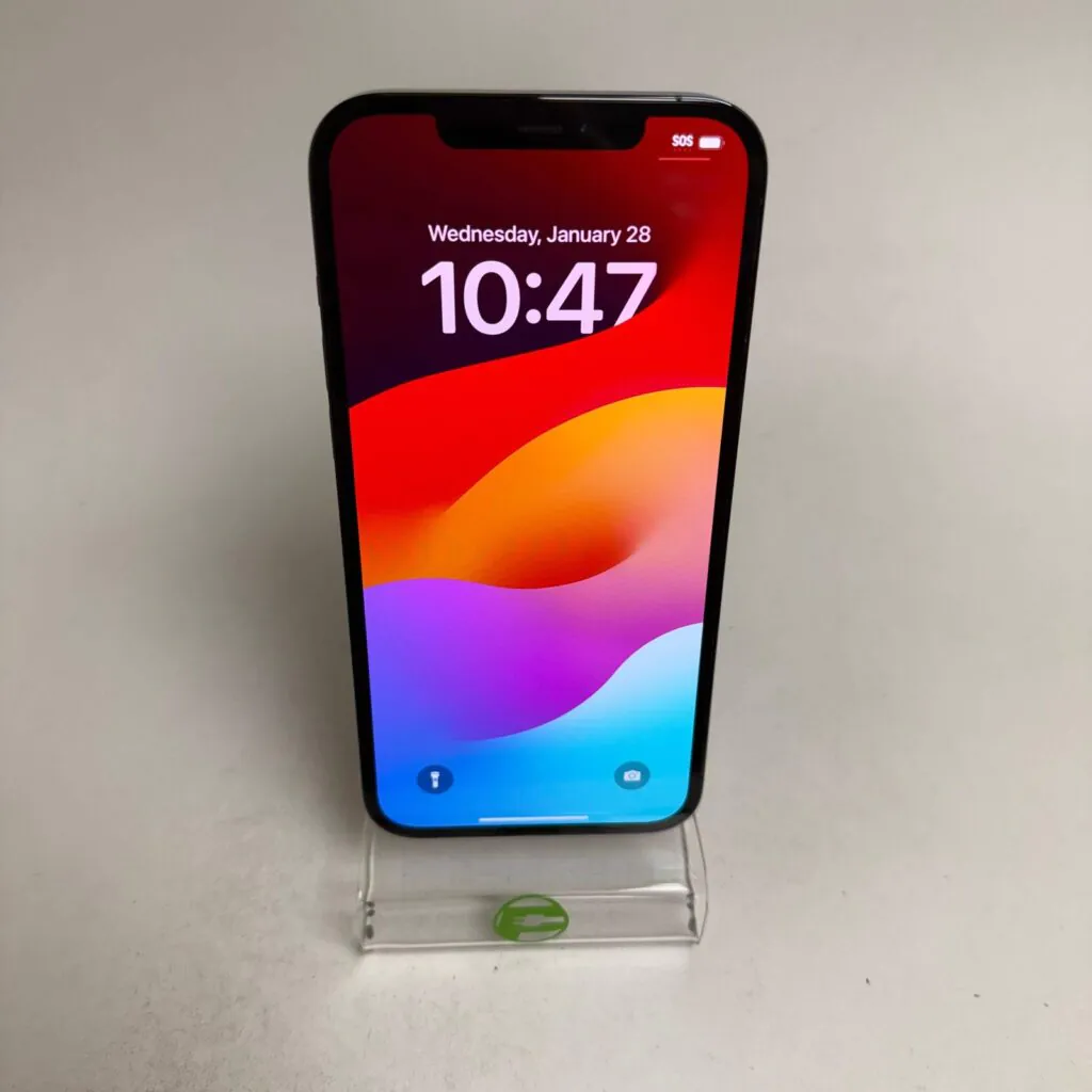 Unlocked Apple iPhone 12 Pro Max 128GB 17.6.1 Pacific Blue MG9T3LL/A