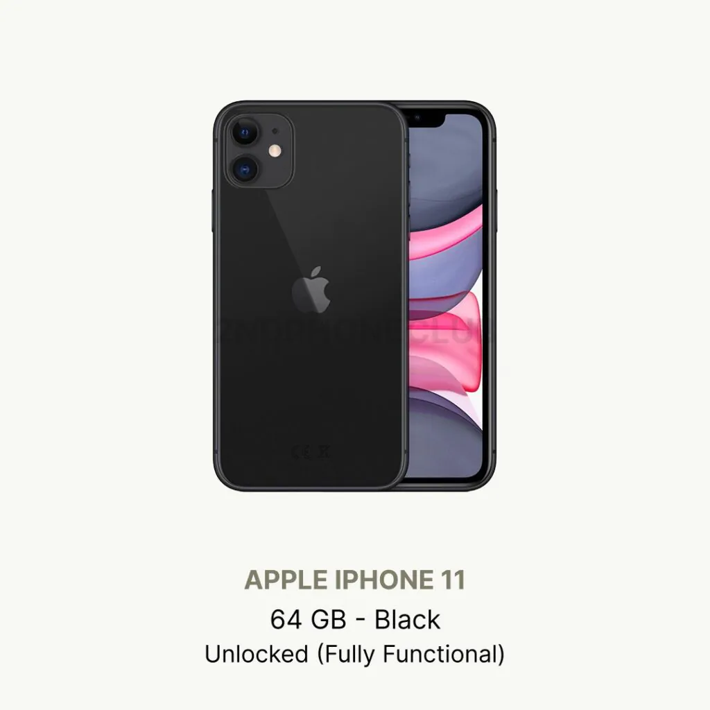 Apple iPhone 11 64 GB – Unlocked – Has Display Message – Grade AB