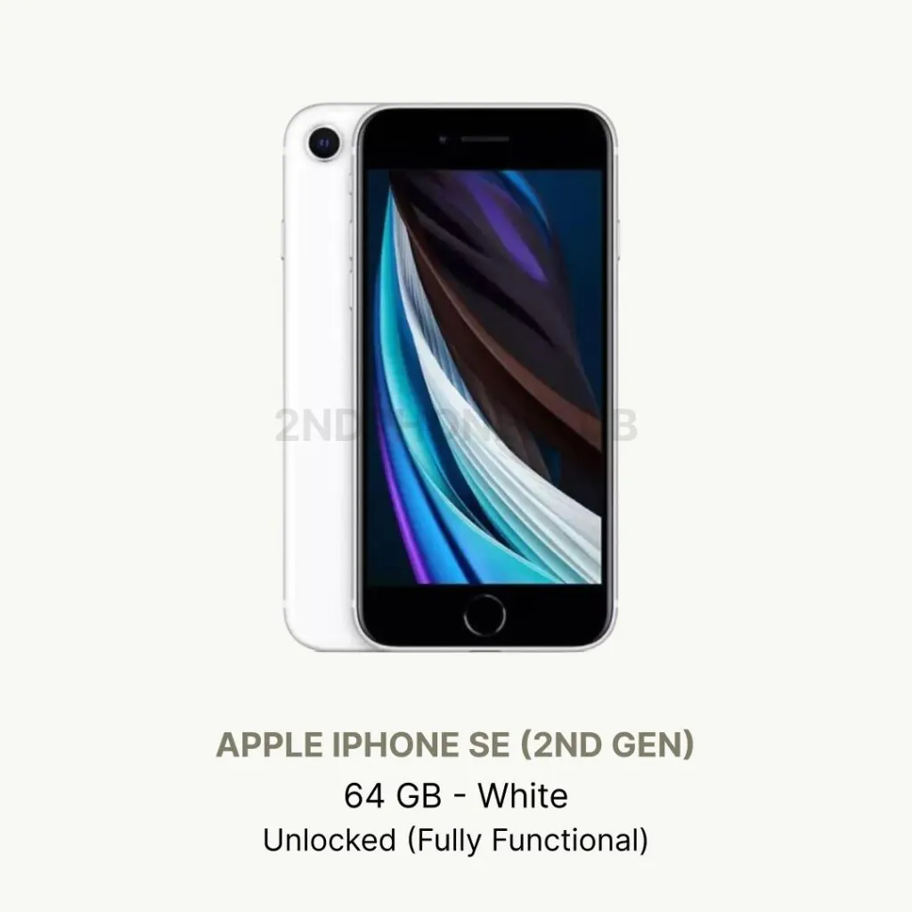 Apple iPhone SE 2020 – 64GB – Unlocked – Good Condition – No Face ID