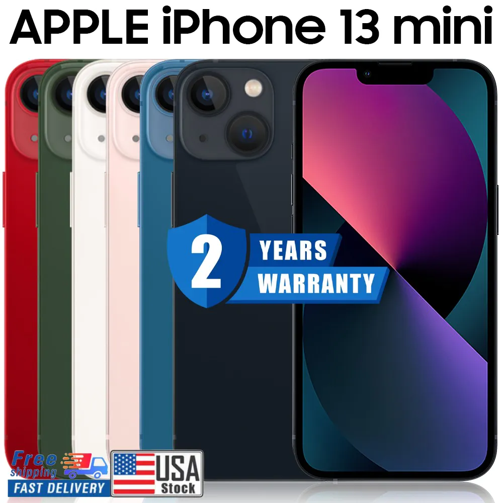New in Sealed Box Apple iPhone 13 MINI 128/256 /512Factory Unlocked US fast ship