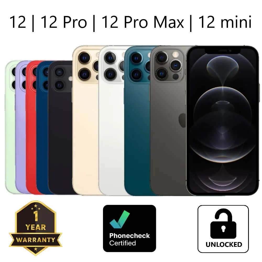 Apple iPhone 12 | 12 mini | 12 Pro | 12 Pro Max – Unlocked Verizon T-Mobile AT&T