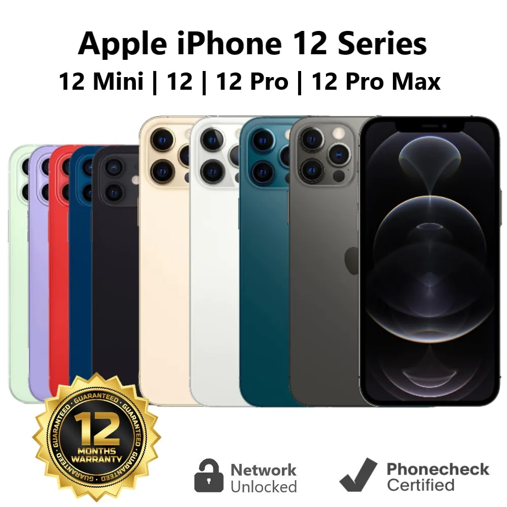 Apple iPhone 12 | 12 mini | 12 Pro | 12 Pro Max – Unlocked T-Mobile AT&T Verizon