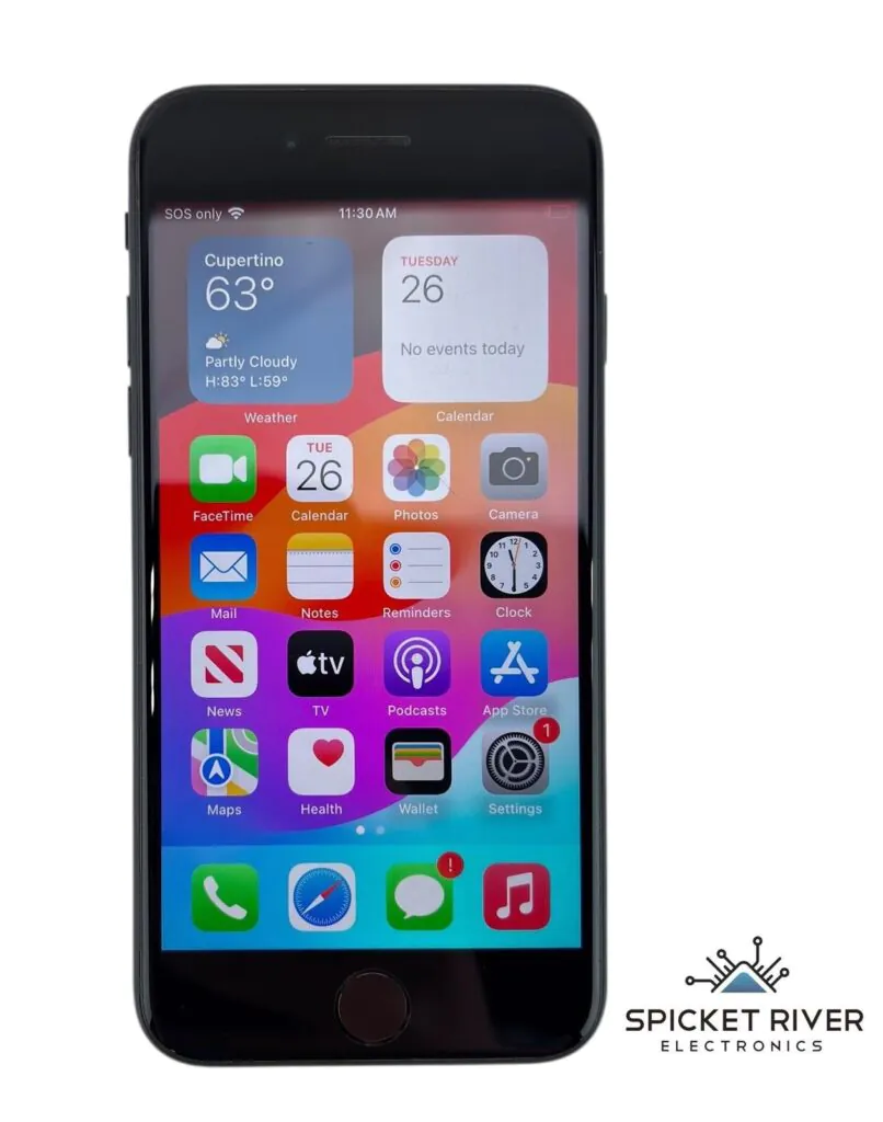 Apple iPhone SE 2nd Gen. A2275 64GB Unlocked Black iOS Smartphone – READ