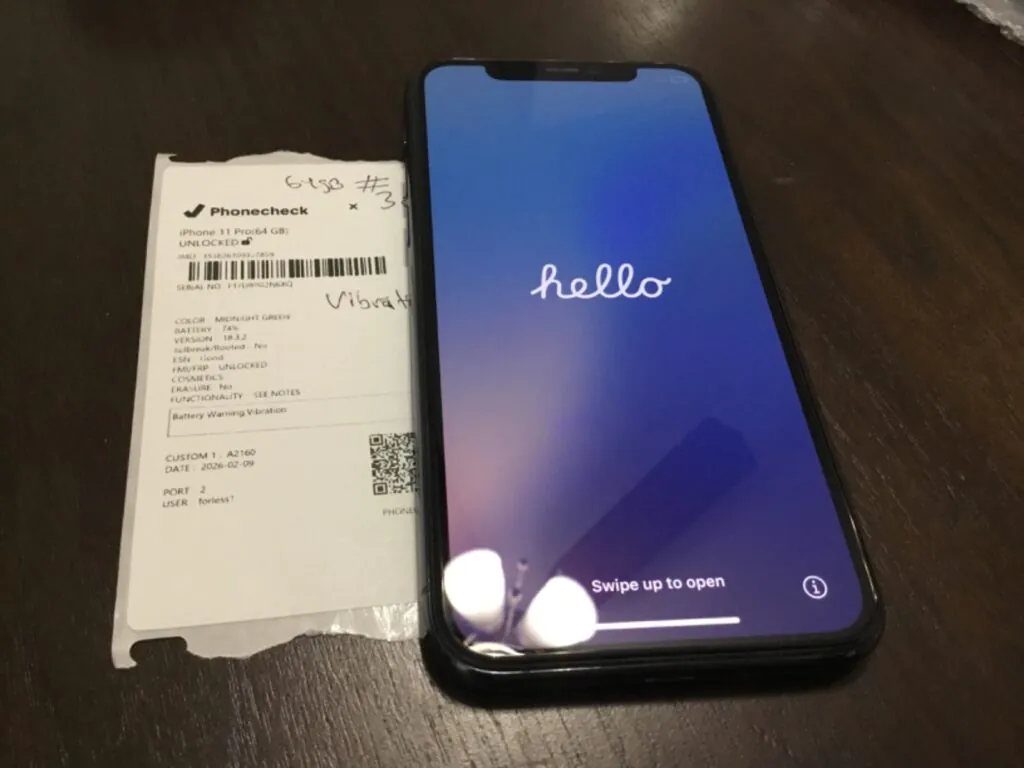 Apple iPhone 11 Pro – 64 GB – Midnight Green (Unlocked) READ #309