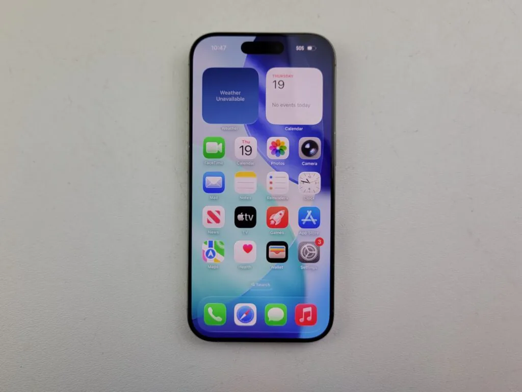 Apple iPhone 16 Pro (A3083) 128GB – Natural Titanium (Spectrum) – POOR CONDITION