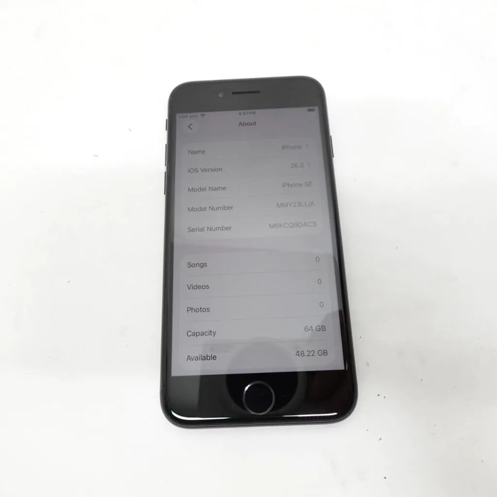 Apple iPhone SE (2022) – 64 GB – Midnight (Unlocked)