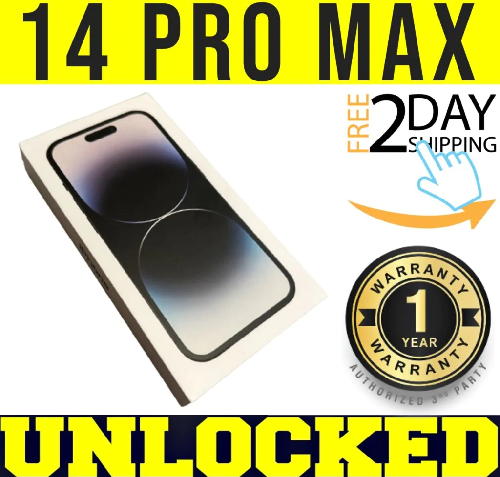 APPLE IPHONE 14 PRO MAX – 256GB – SPACE BLACK (FACTORY UNLOCKED) ✤SEALED✤