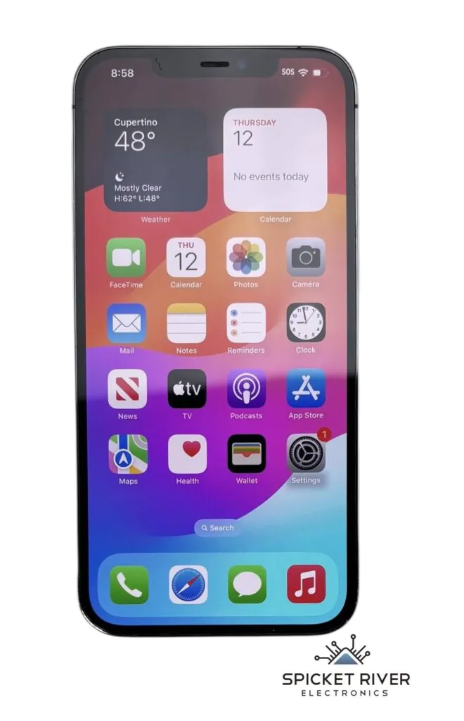 Apple iPhone 12 Pro Max A2342 – 256GB – AT&T – Graphite iOS Smartphone – READ