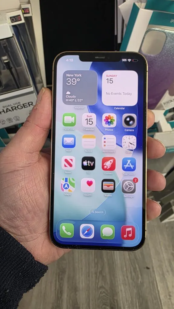 Apple iPhone 12 Pro Max – 512 GB – Gold (Unlocked) – Works – Read Description