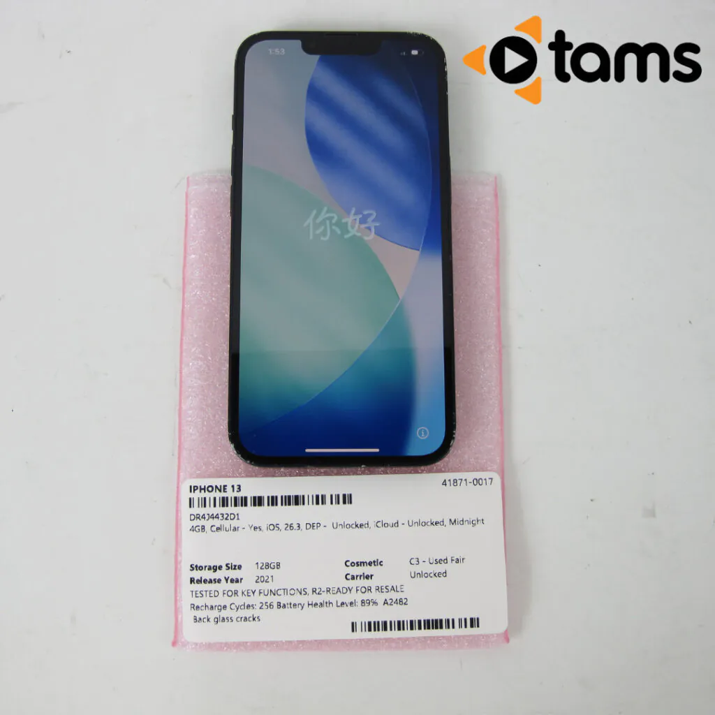 Apple iPhone 13 A2482 4GB Cellular Unlocked 128GB Midnight