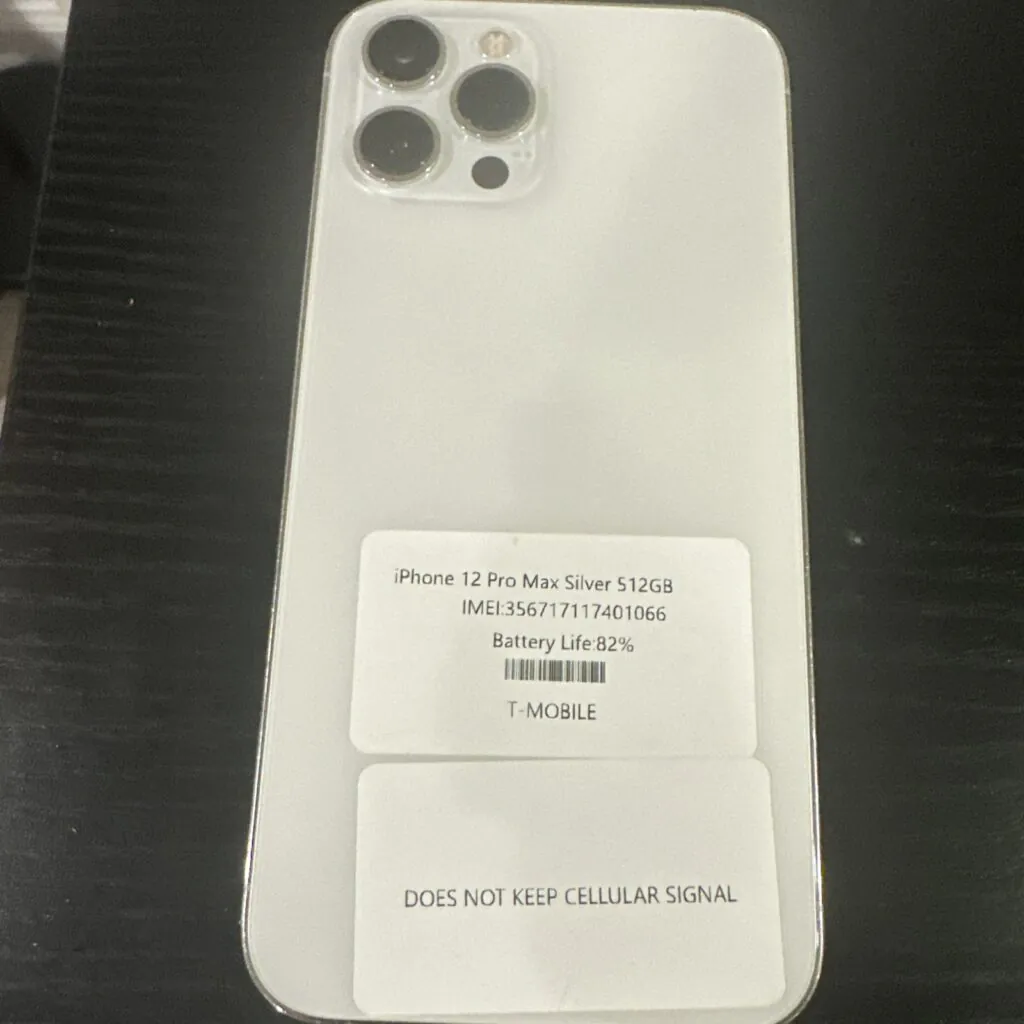 Iphone 12 Pro Max 512gb T-Mobile Only. “ Bad Antenna “