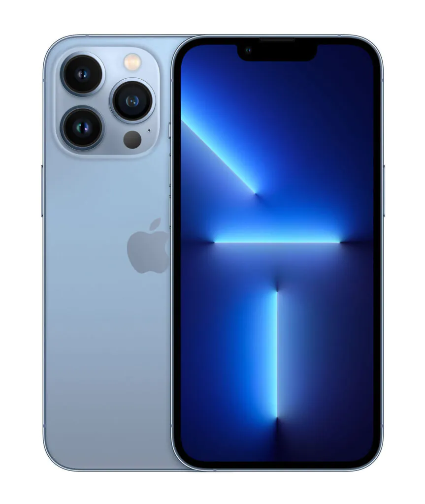 Apple iPhone 13 Pro – 128 GB – Sierra Blue  – Unlocked – Good Refurbished