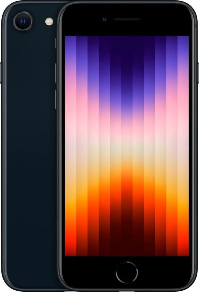 Apple iPhone SE (3rd Gen, 2022) A2595 64GB Midnight- Unlocked – MMX63LL/A