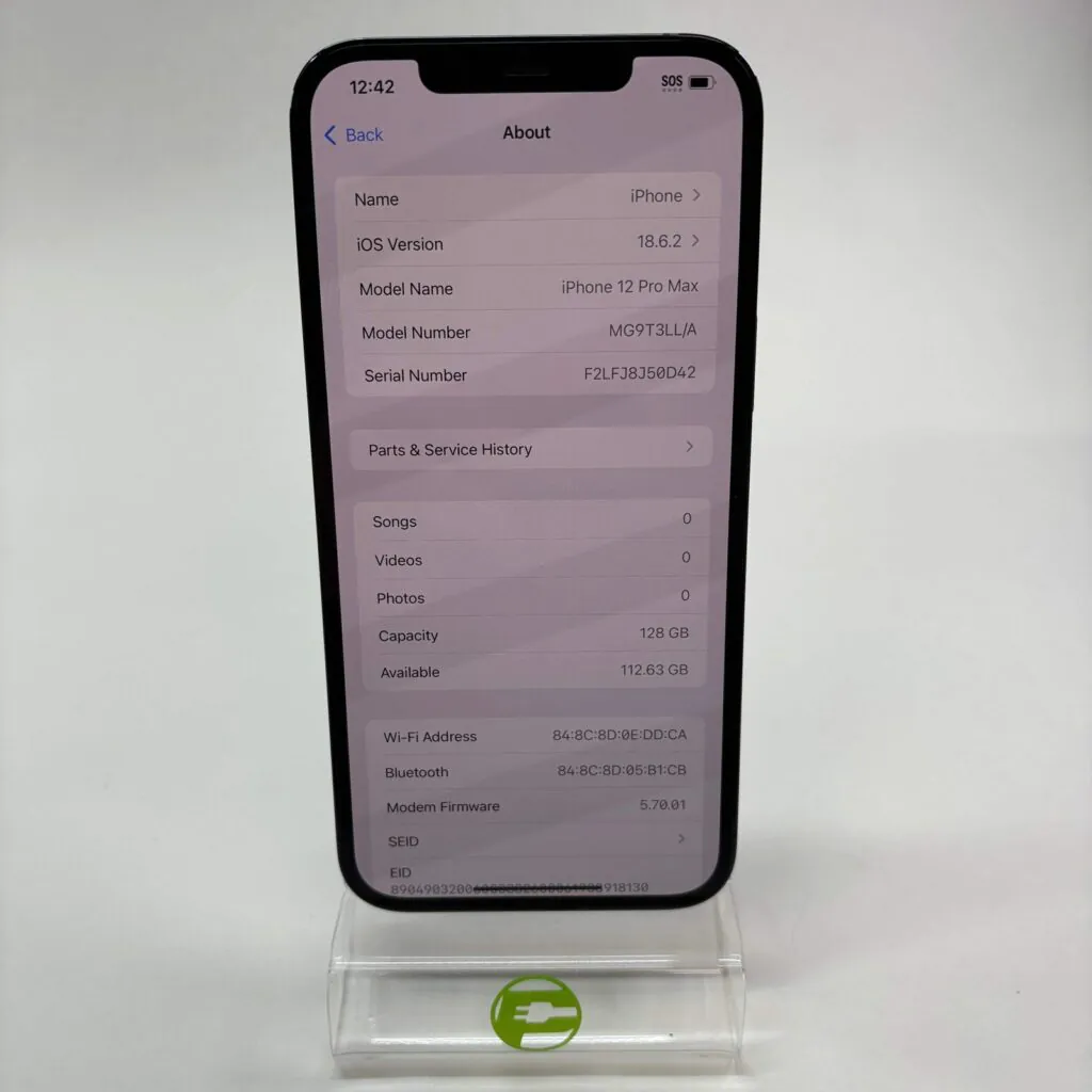 Factory Unlocked Apple iPhone 12 Pro Max 128GB Pacific Blue MG9T3LL/A