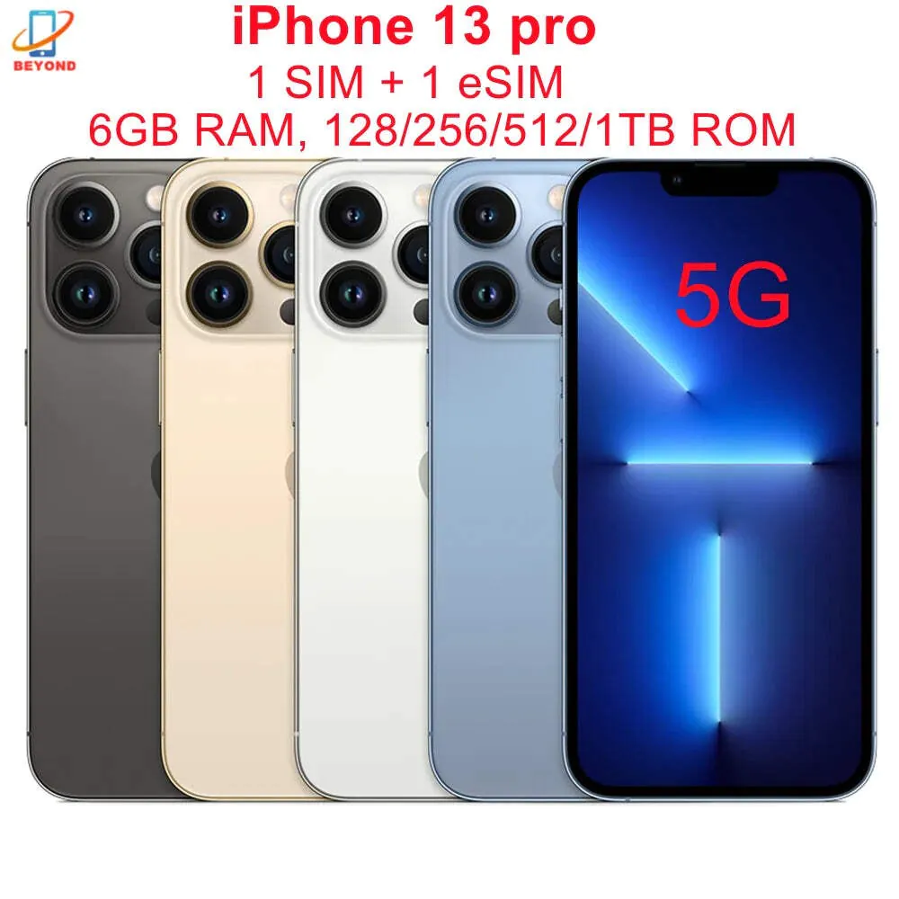 Apple iPhone 13 Pro 128/256/512GB/1TB ROM 6.1″ Super Retina OLED RAM 6GB A15 IOS