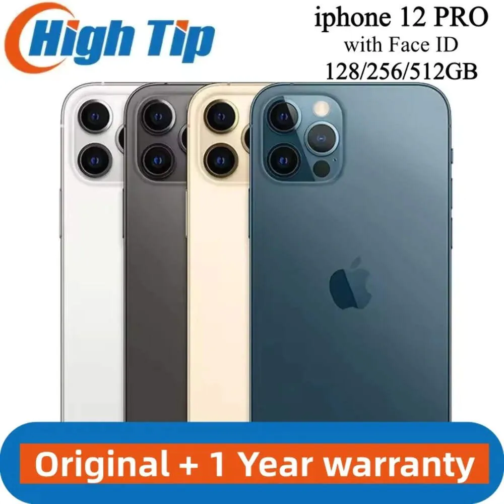 Apple iPhone 12 Pro 6G RAM 128GB 256GB ROM Mobile Phone 6.1″ OLED Face ID NFC IO