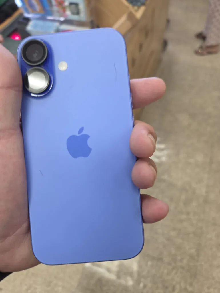 Apple iPhone 16 256GB Blue Unlocked 5G USB-C iOS 12MP Camera Bar Phone
