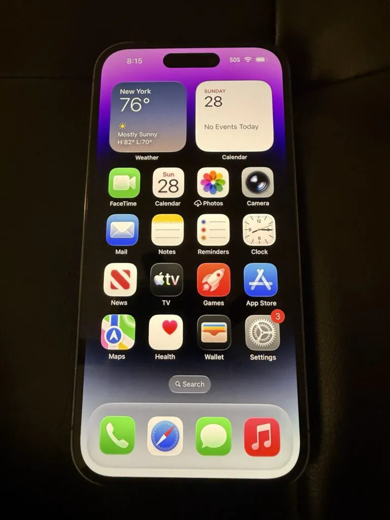iPhone 14 Pro Unlocked Smartphone 128GB Deep Purple (Read Description)