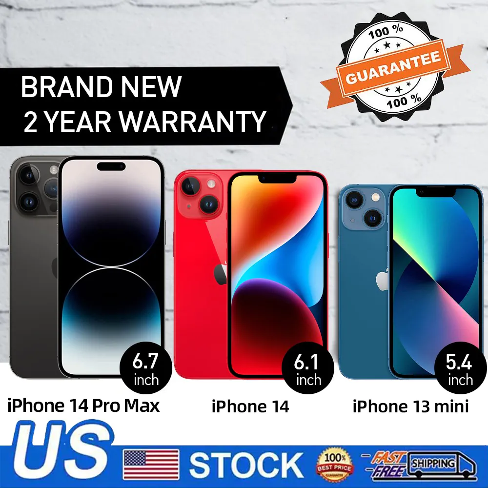 New Apple iPhone 12 MINI/iPhone 13 mini/ iPhone 14/iPhone 14 Pro Max Unlocked