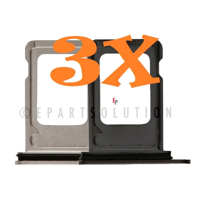 3X iPhone 11/11 Pro Max/12Min/12Pro Max/13Mini/13 Pro Max Sim Card Tray Sim Tray