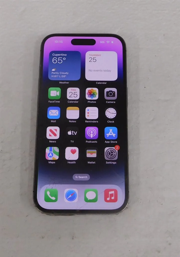 Verizon unlocked Apple iphone 14 Pro MQ0E3LL/A 128GB Smartphone (read) # (L7)