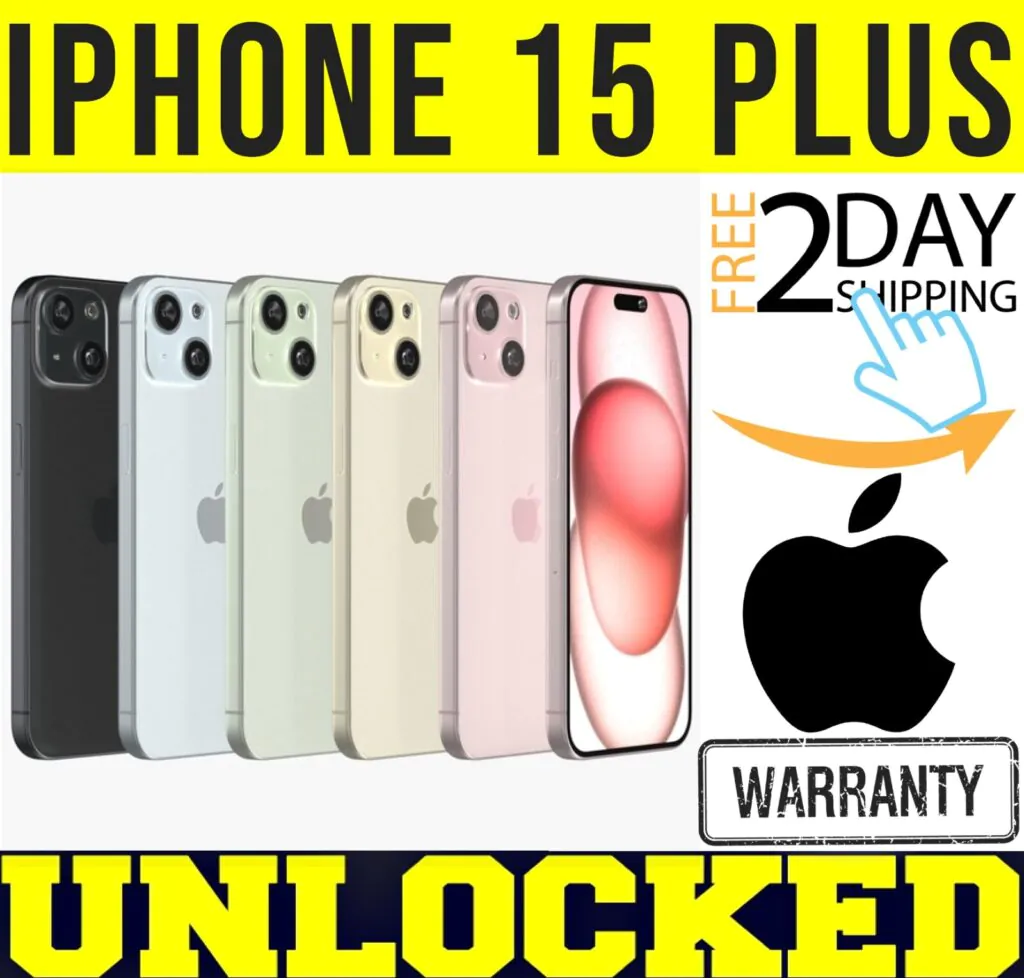 APPLE IPHONE 15 PLUS 128GB 256GB 512GB (FACTORY UNLOCKED) ALL COLORS ❖O/B❖