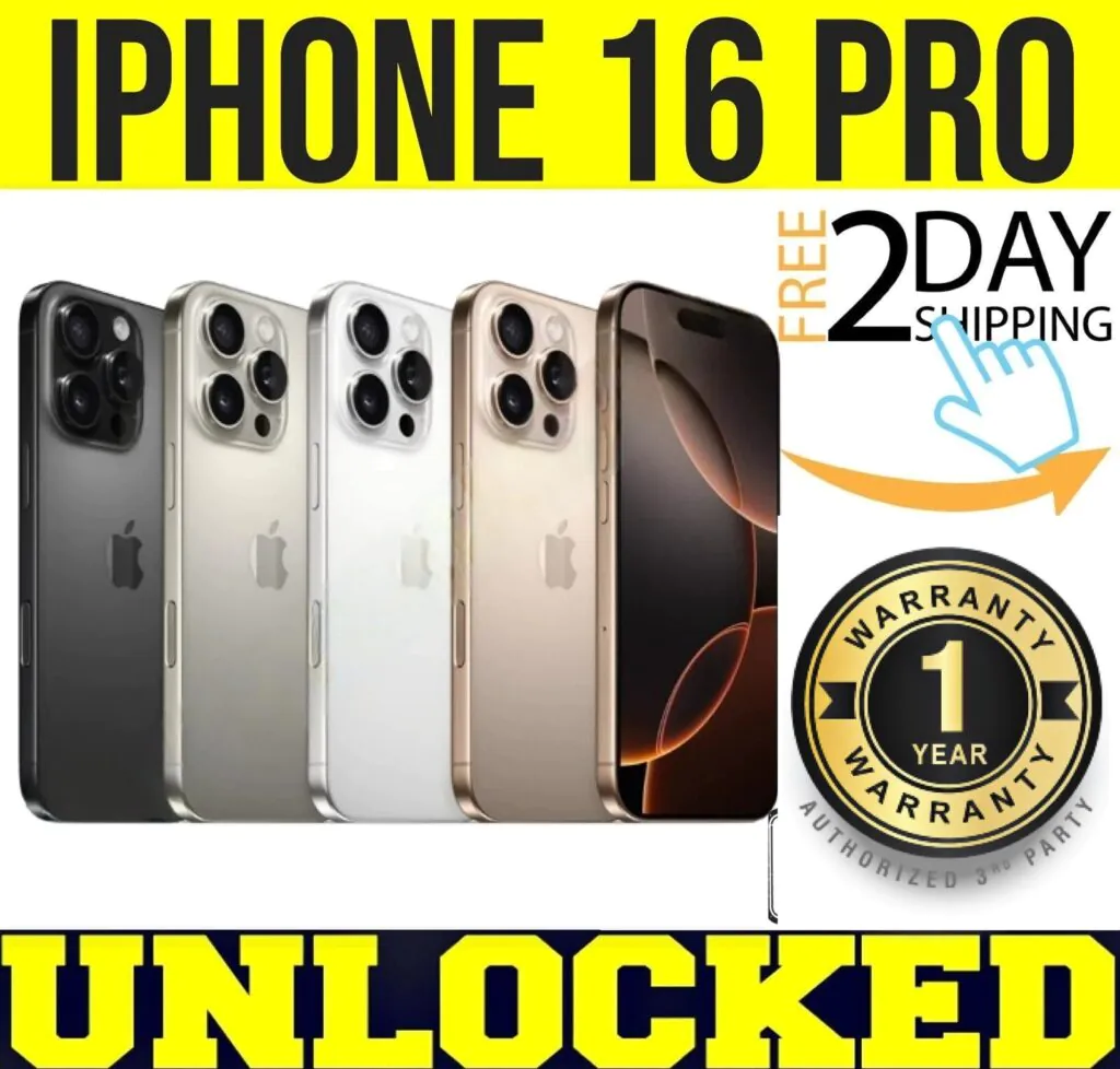 APPLE IPHONE 16 PRO 128GB 256GB 512GB 1TB (UNLOCKED) ✅ 1 YEAR WARRANTY ✅❖SEALED❖