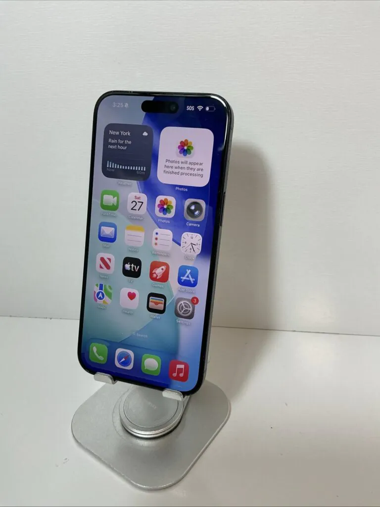 Apple iPhone 15 Pro Max 256GB Unlocked Blue – Tested Working – OLED Black Dot