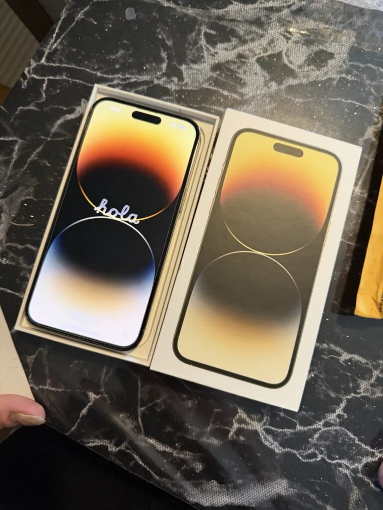 Apple iPhone 14 Pro Max 128GB Gold AT&T 5G 48MP Open Box w/ Box