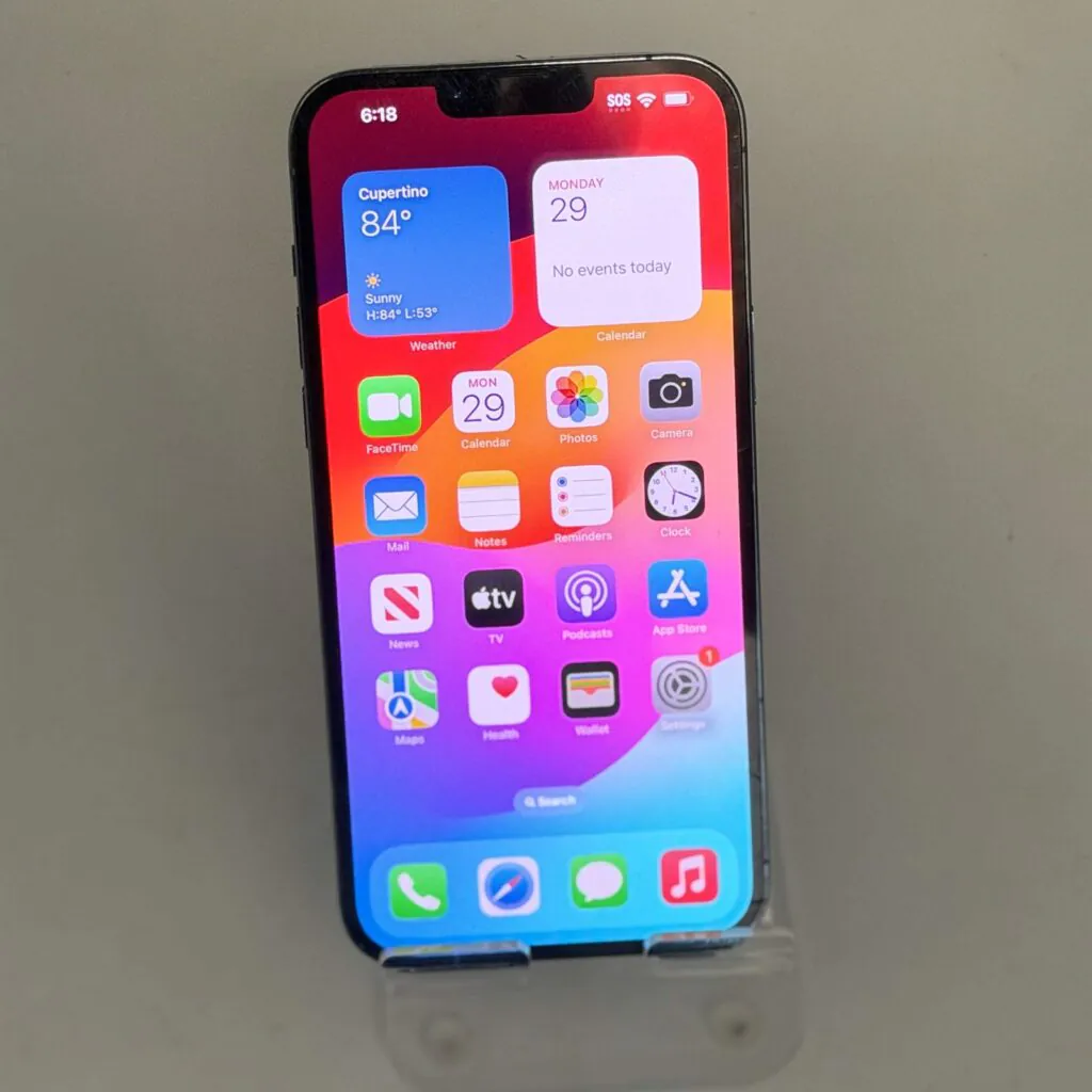 Apple iPhone 13 Pro Max 128GB Blue T-Mobile Only Clean IMEI GREAT SHAPE 85% BH