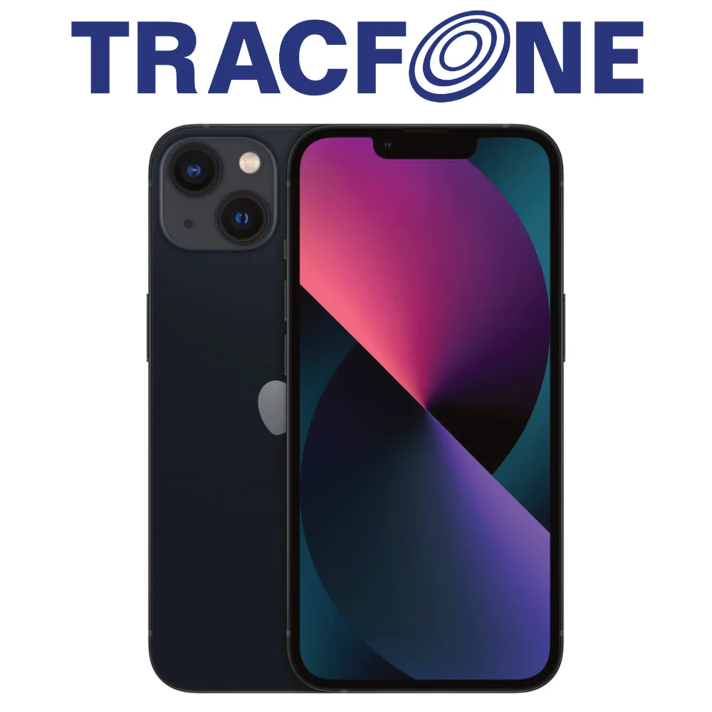 Apple iPhone 13 A2482 128GB Midnight TracFone Locked Excellent