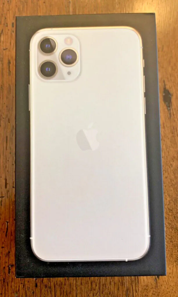 Apple iPhone 11 BOX EMPTY Pro 64GB Silver Smart Retail Cell Excellent Condition