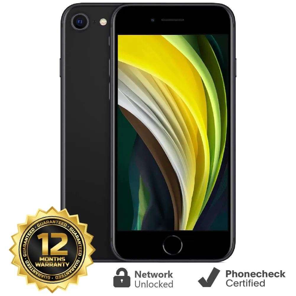 Apple iPhone SE (2020) – 128 GB – Black (Unlocked) Smartphone – Very Good