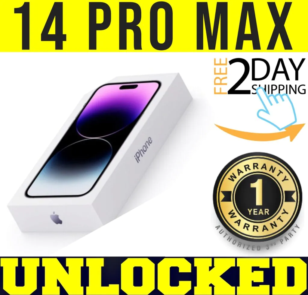APPLE IPHONE 14 PRO MAX – 256GB – PURPLE (FACTORY UNLOCKED) ✤SEALED✤