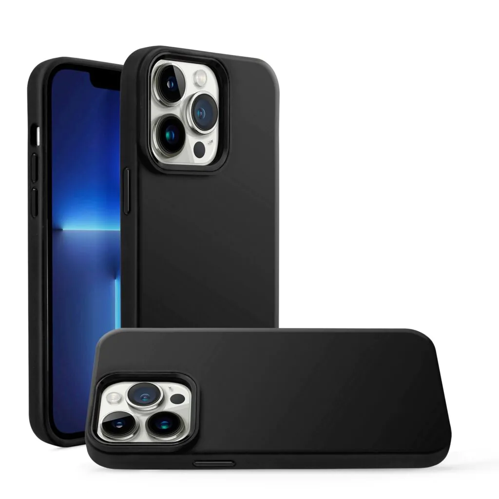 For Apple iPhone 14 PRO MAX 6.7″ Premium LIQUID Silicone with Metal Buttons