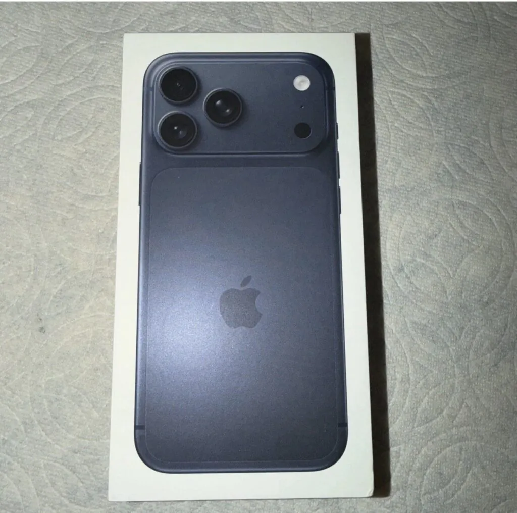 Apple iPhone 17 Pro 256GB Deep Blue Empty BOX ONLY w/ Paper Insert