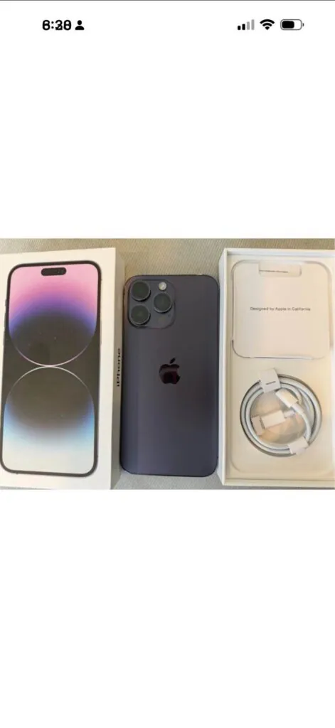APPLE IPHONE 14 PRO MAX UNLOCKED 256GB PURPLE  WORKS GREAT