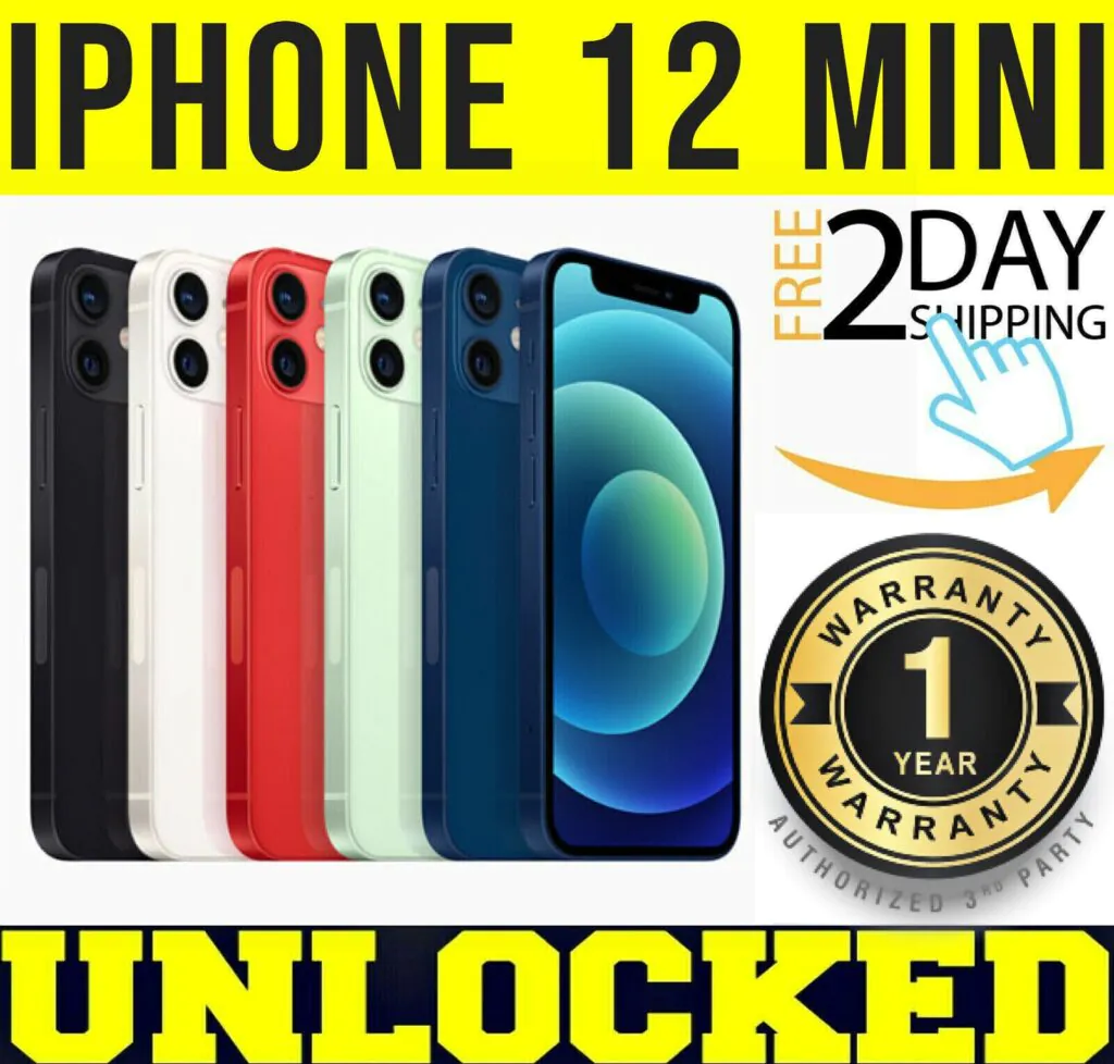 New Apple Iphone 12 Mini 64GB~256GB GSM CDMA Unlocked All Carrier Smartphones
