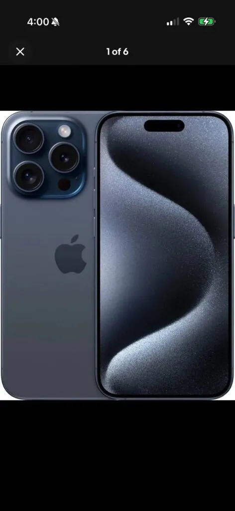 Apple iPhone 15 Pro 256GB Blue Titanium, Unlocked