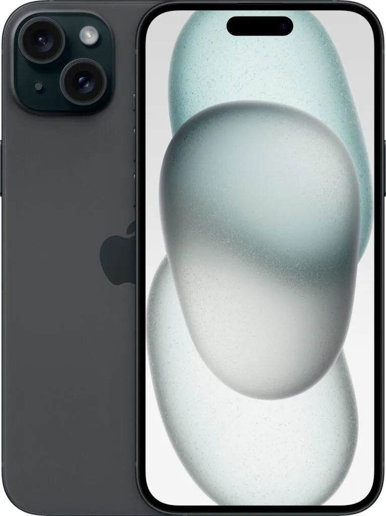 Apple iPhone 15 Plus 128GB Black LTE Cellular Straight Talk/Tracfone MTXR3LL/A –